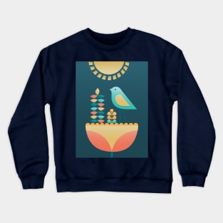 Flower and Bird II Crewneck Sweatshirt